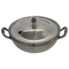 Silver Terrine Silver 900 Classical Decor circa 1870 German 1.65 Kilo Silver