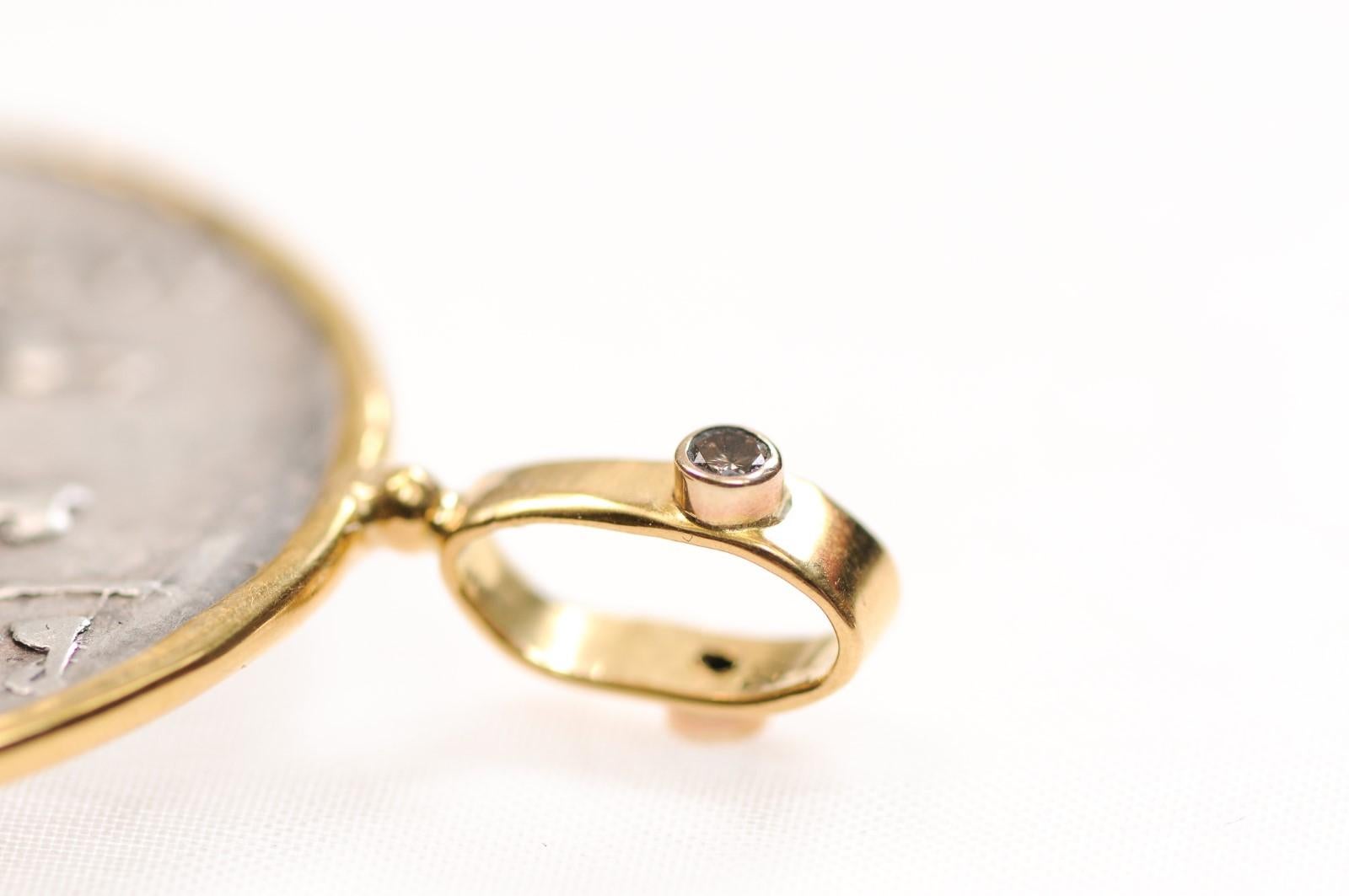 Ciondolo Tetradramma in argento 22kt (solo il ciondolo) in vendita 9