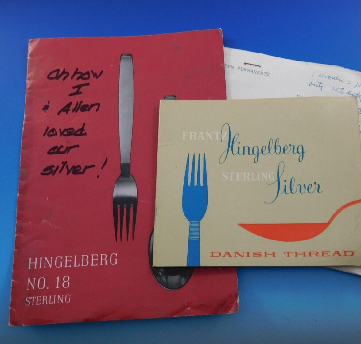 Servicio de 54 cubiertos daneses de plata de ley Silver Thread by Hingelberg en venta 5