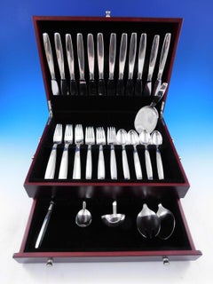 Service de couverts danois en argent sterling de Hingelberg, 54 pièces