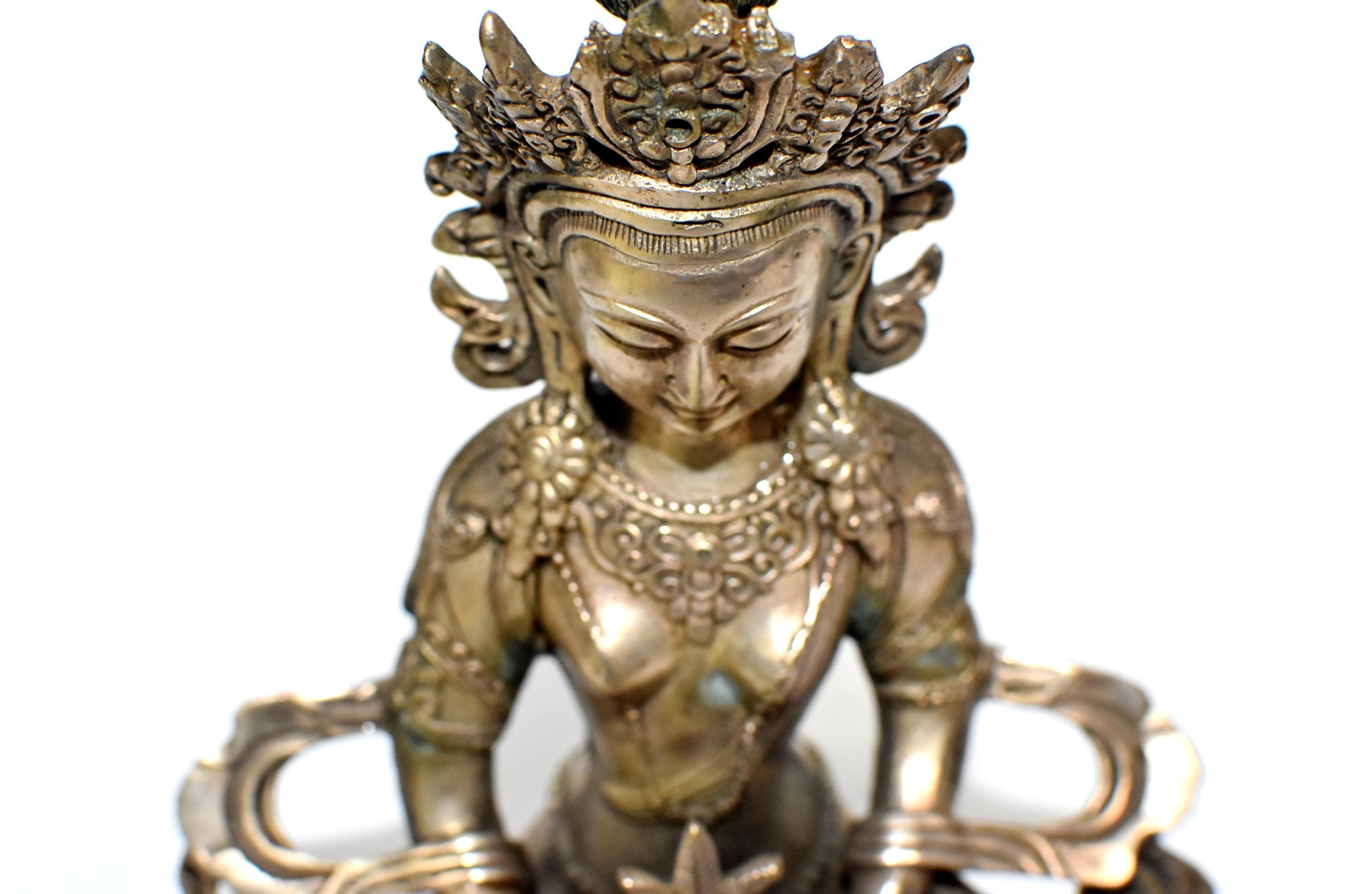 Silver Tibetan Amitayus Buddha 10