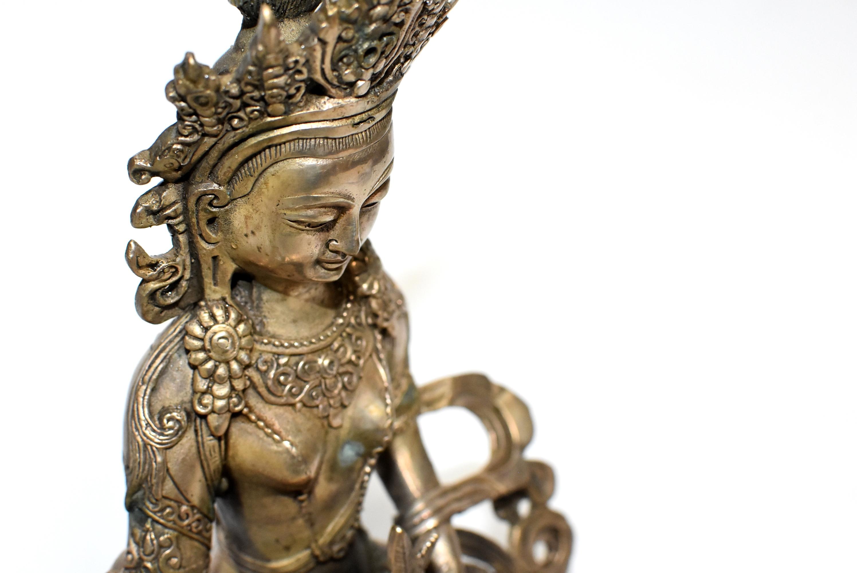 Silver Tibetan Amitayus Buddha 12