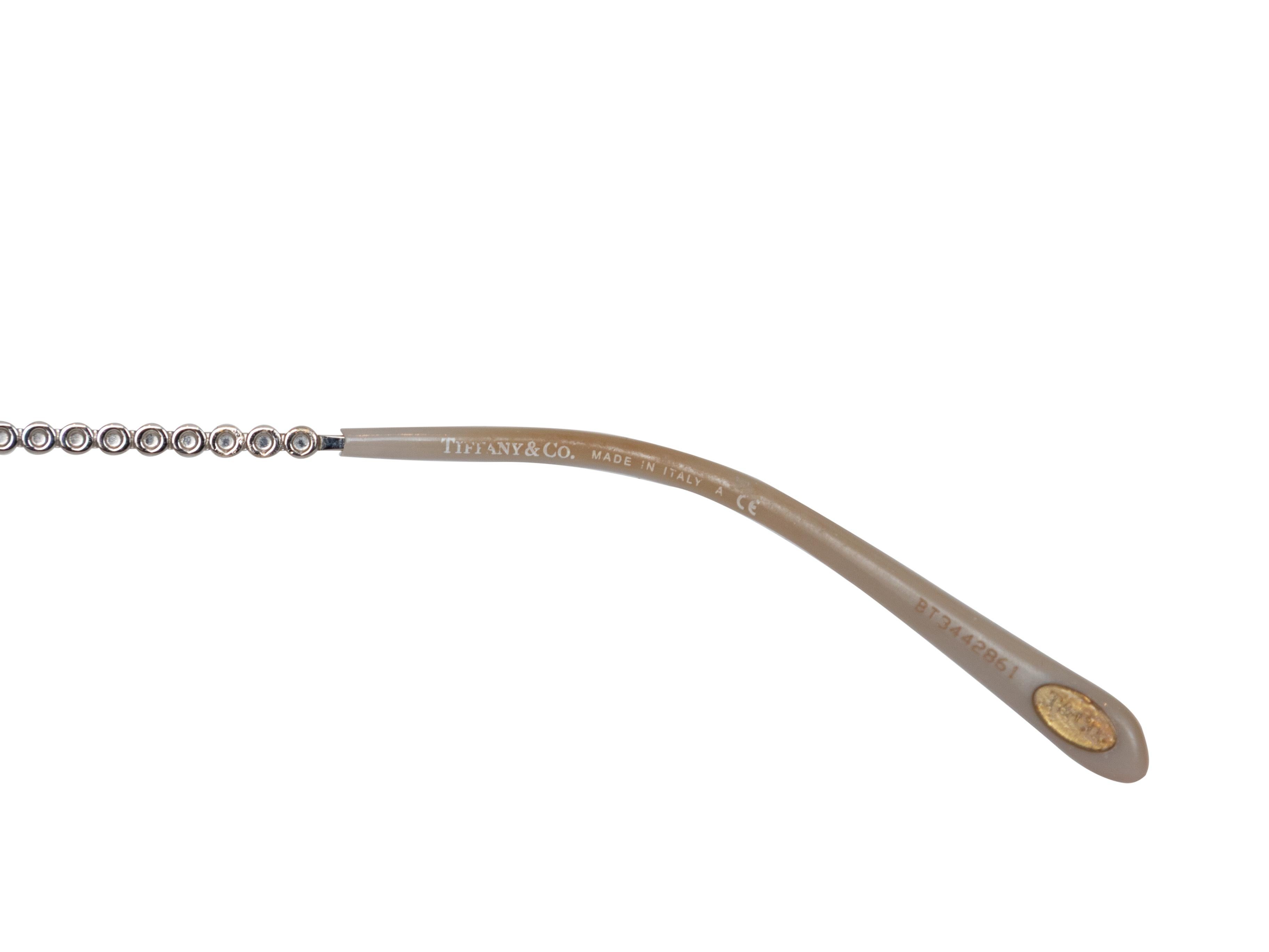 A. Silver Tiffany & Co. Occhiali da vista senza montatura con cristalli In condizioni buone in vendita a New York, NY