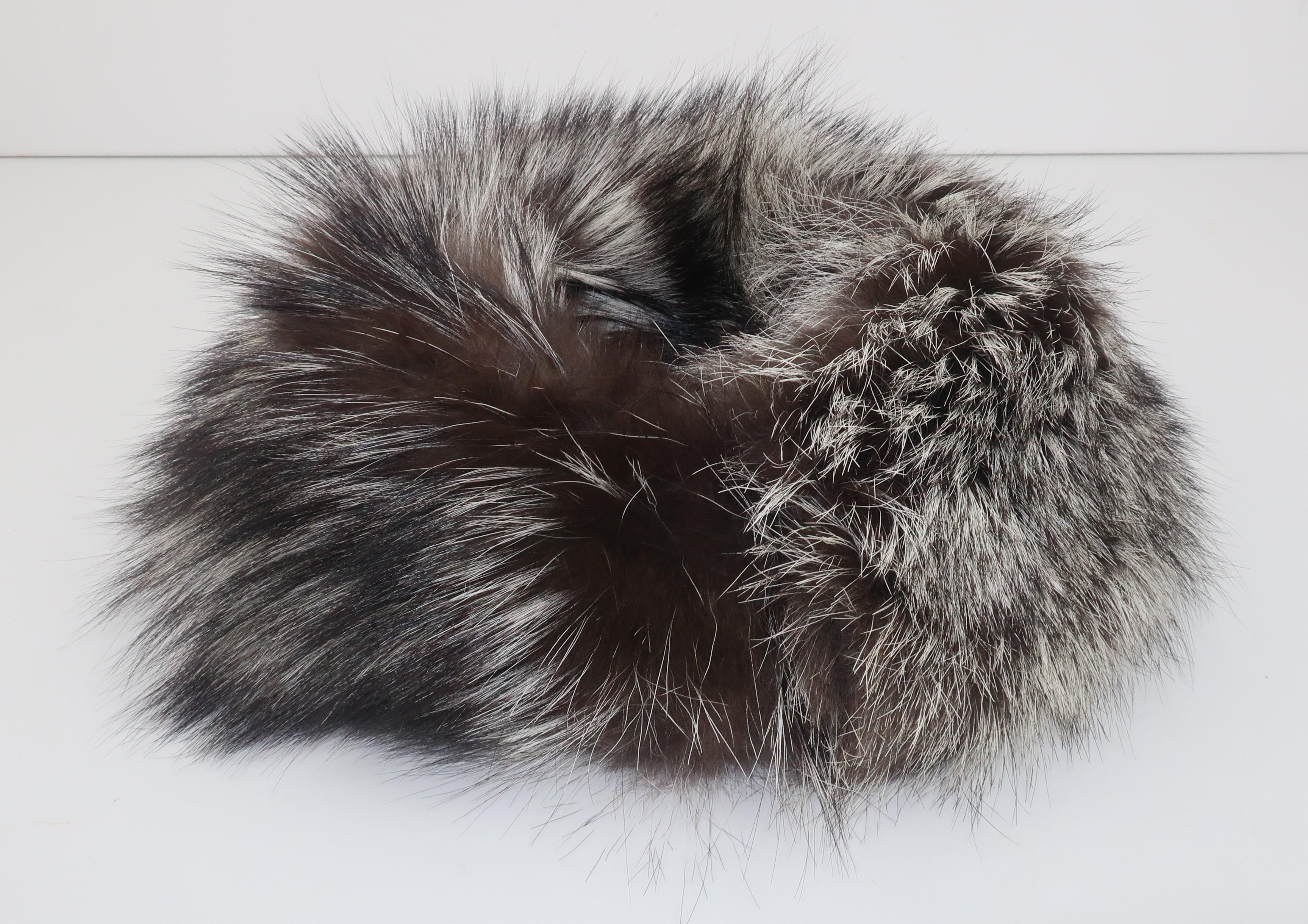 Silver Tip Fox Fur Collar, 1990's 1