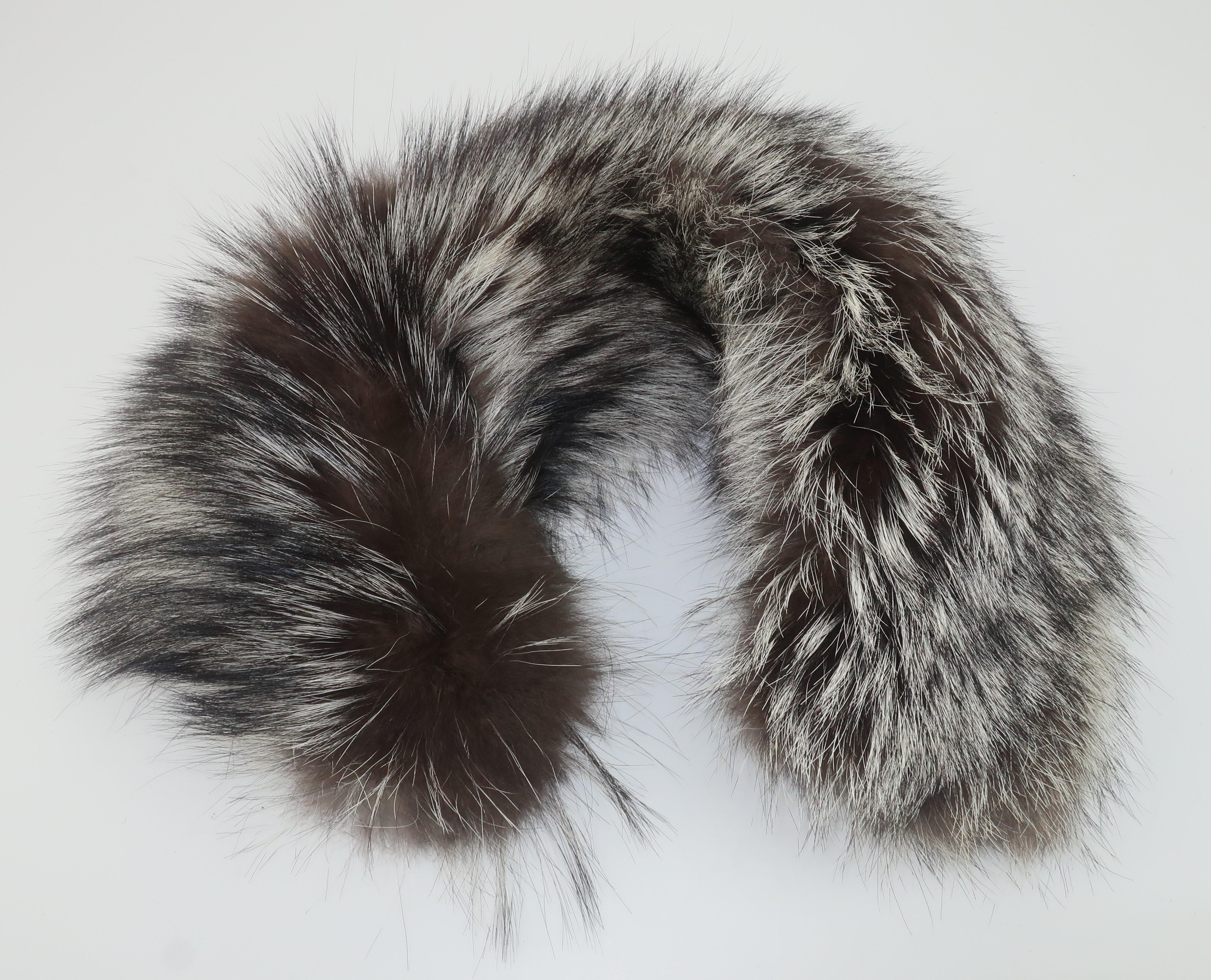 Silver Tip Fox Fur Collar, 1990's 2