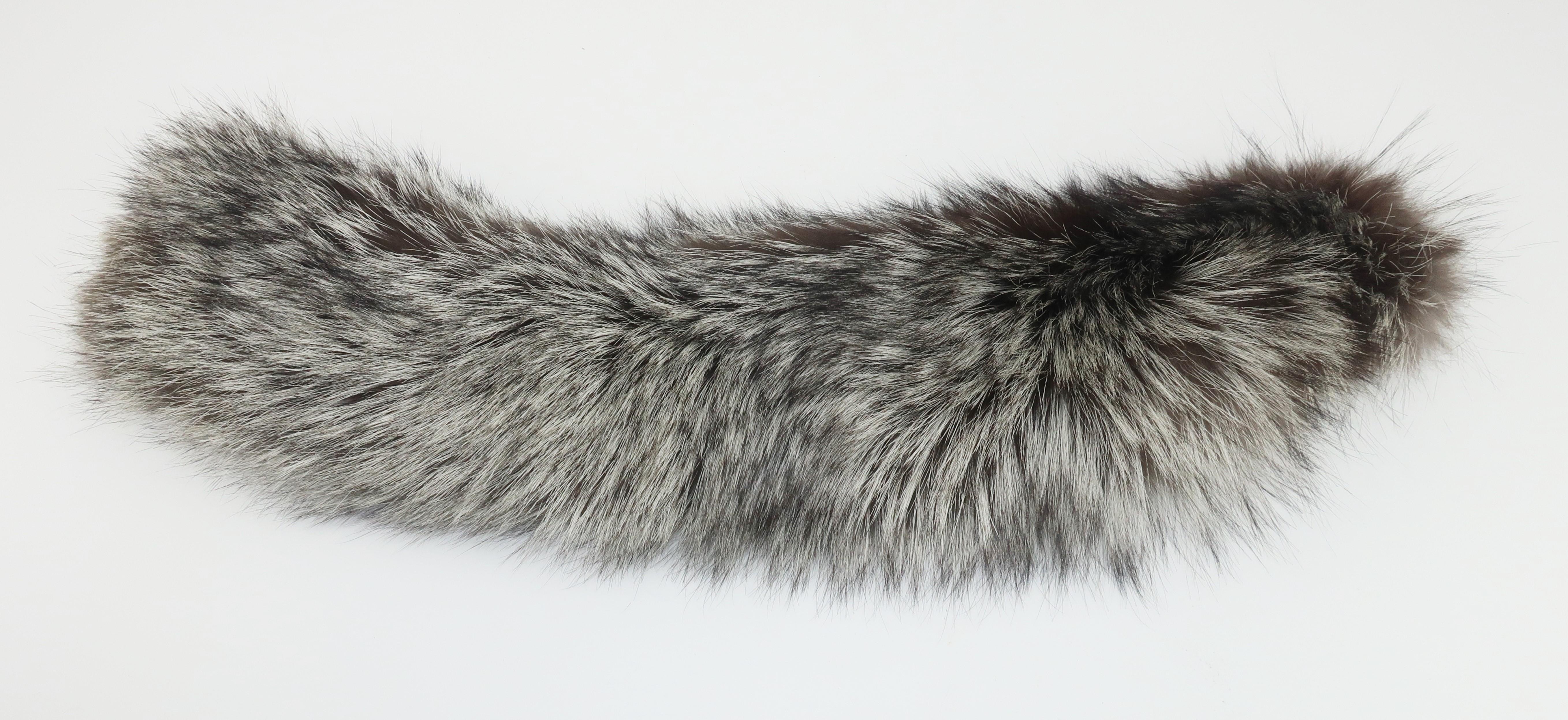 Silver Tip Fox Fur Collar, 1990's 3