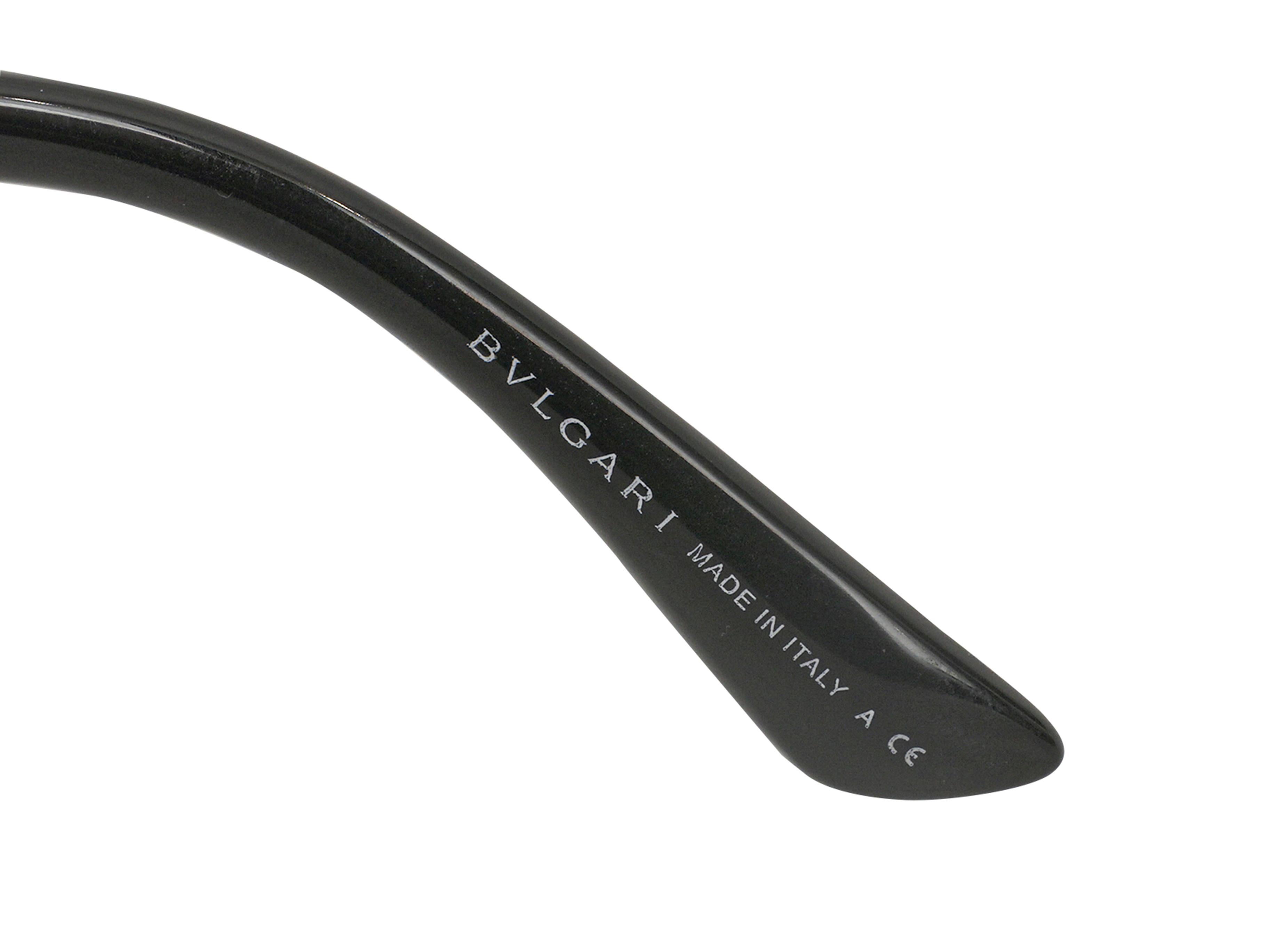 Women's or Men's Silver-Tone Bvlgari Crystal-Embellished Wrap Sunglasses For Sale