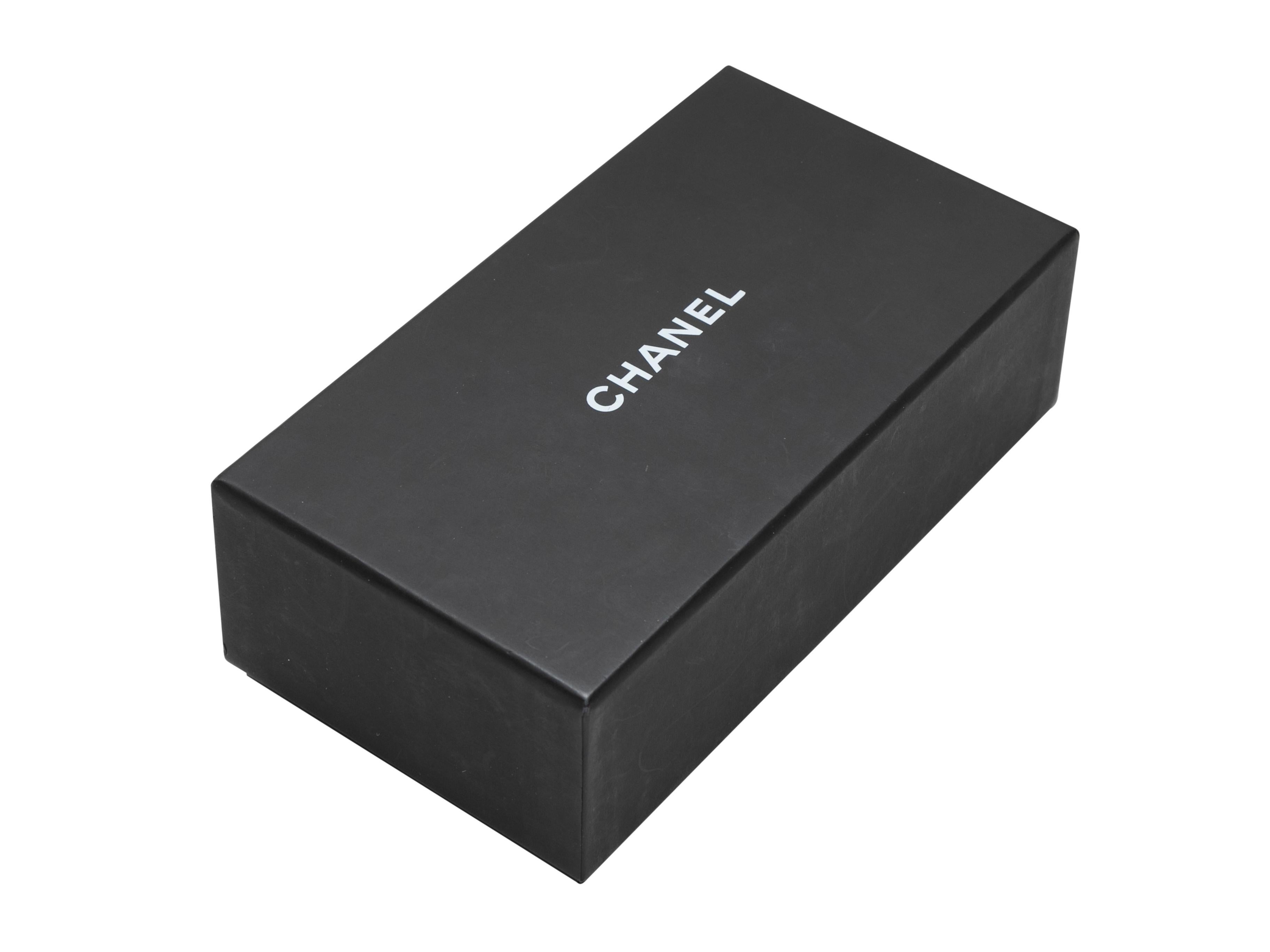 Silver-Tone Chanel Aviator Sunglasses For Sale 3