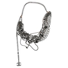 Silver-Tone Chanel Multistrand Chain-Link Belt