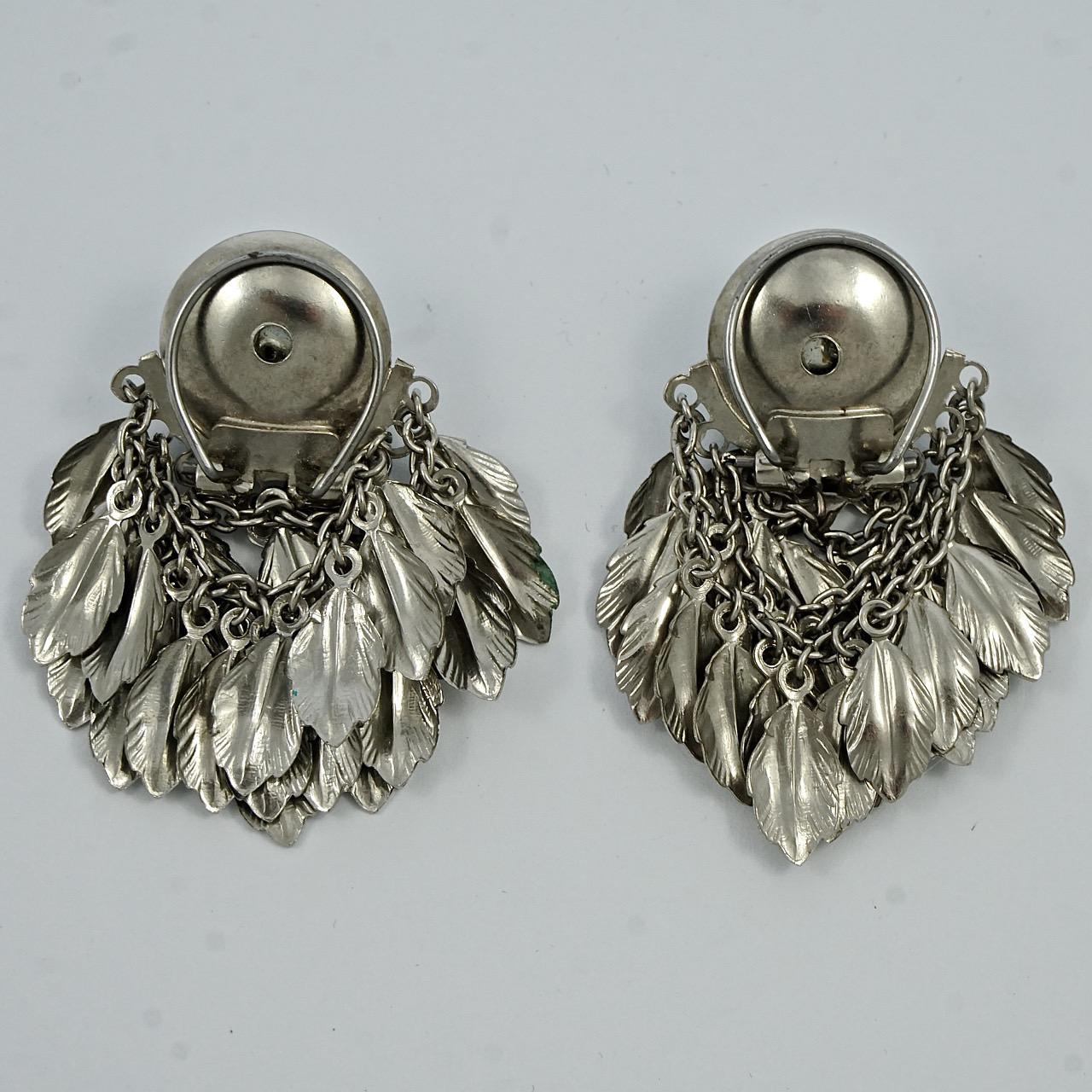 grey baroque pearl earrings