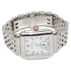 Silver-Tone Michele Deco Watch