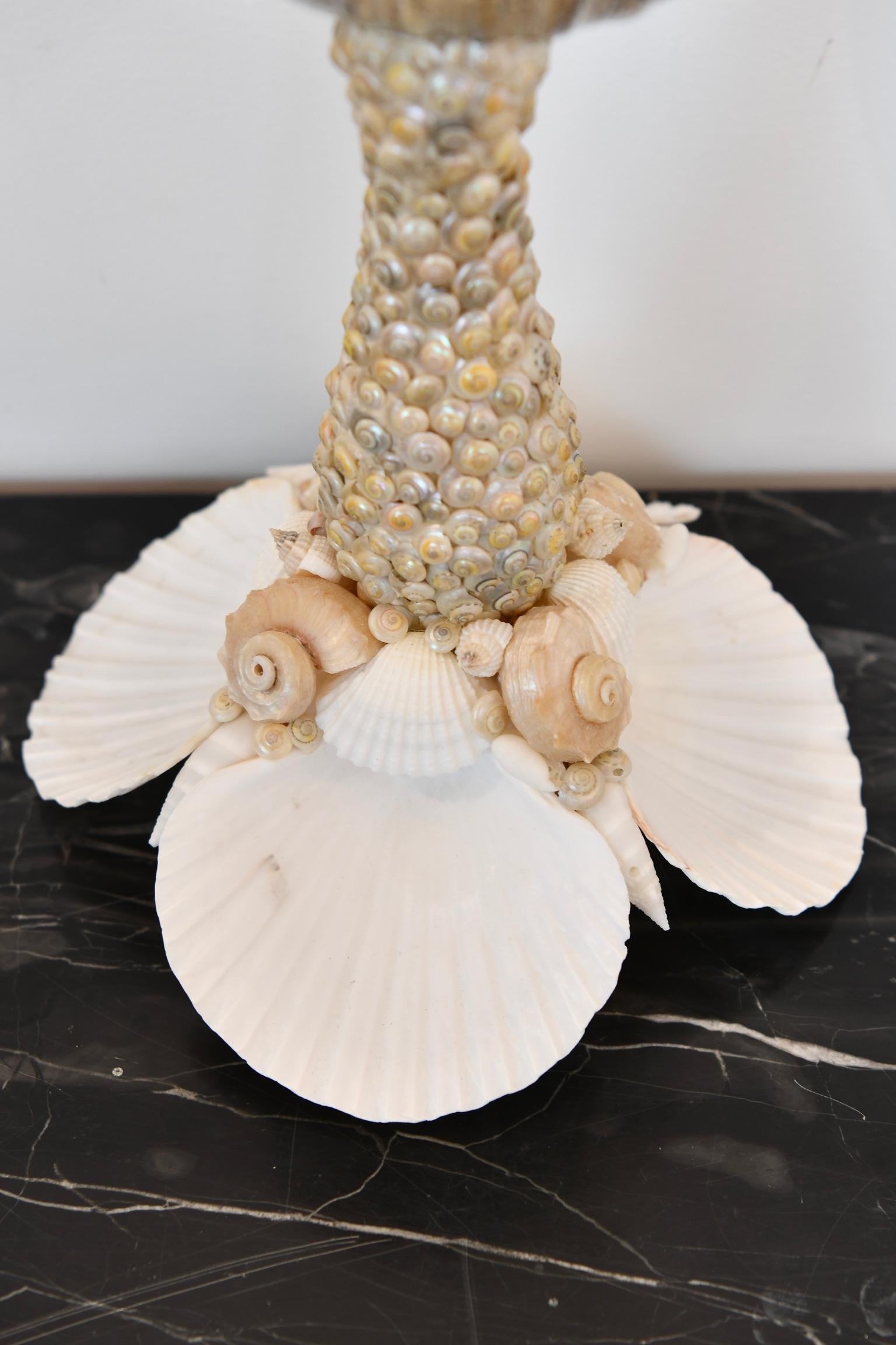 Silver Tone Seashell Candlestick For Sale 12