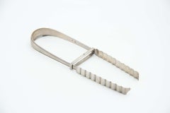 Silver tongs for asparagus, salad or bread