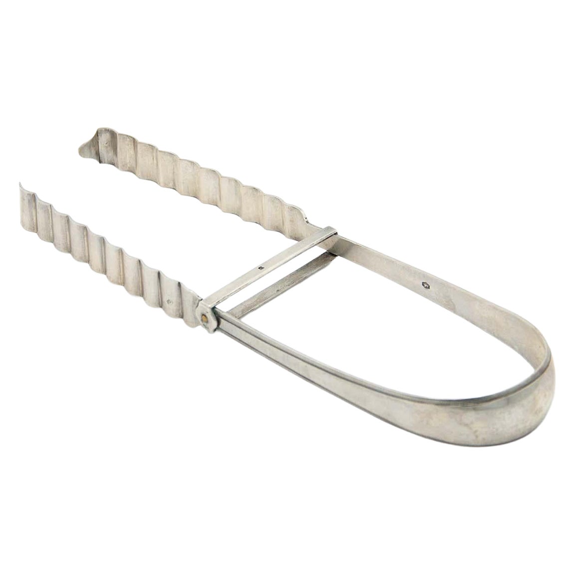 Silver tongs for asparagus, salad or bread in vendita