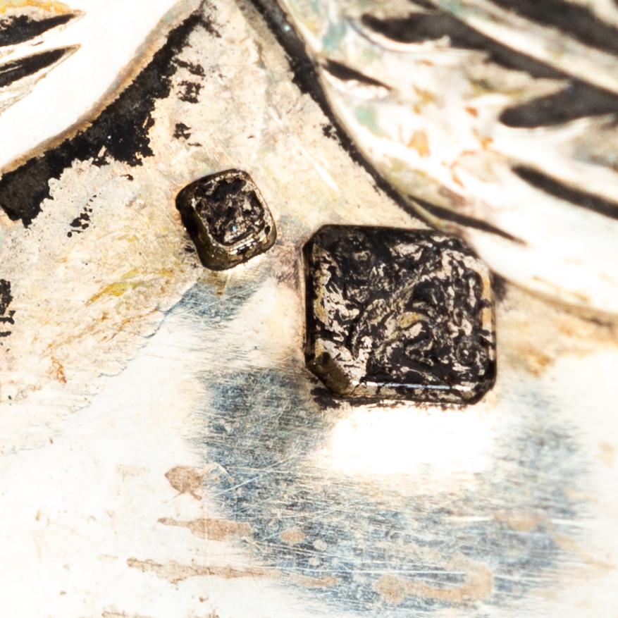 Porta stuzzicadenti in argento - Pollo in vendita 5