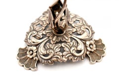 Silver toothpick holder with chalice