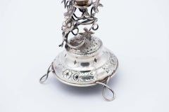Silver toothpick holder with chalice