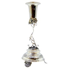 Antique Silver toothpick holder with chalice