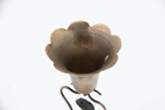 Silver toothpick holder with flower-shaped chalice