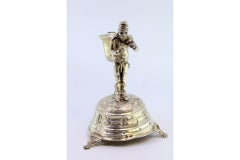 Silver toothpick holder with individual carrying basket on back