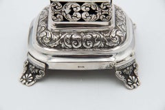 Silver toothpick holder with sheep cutout