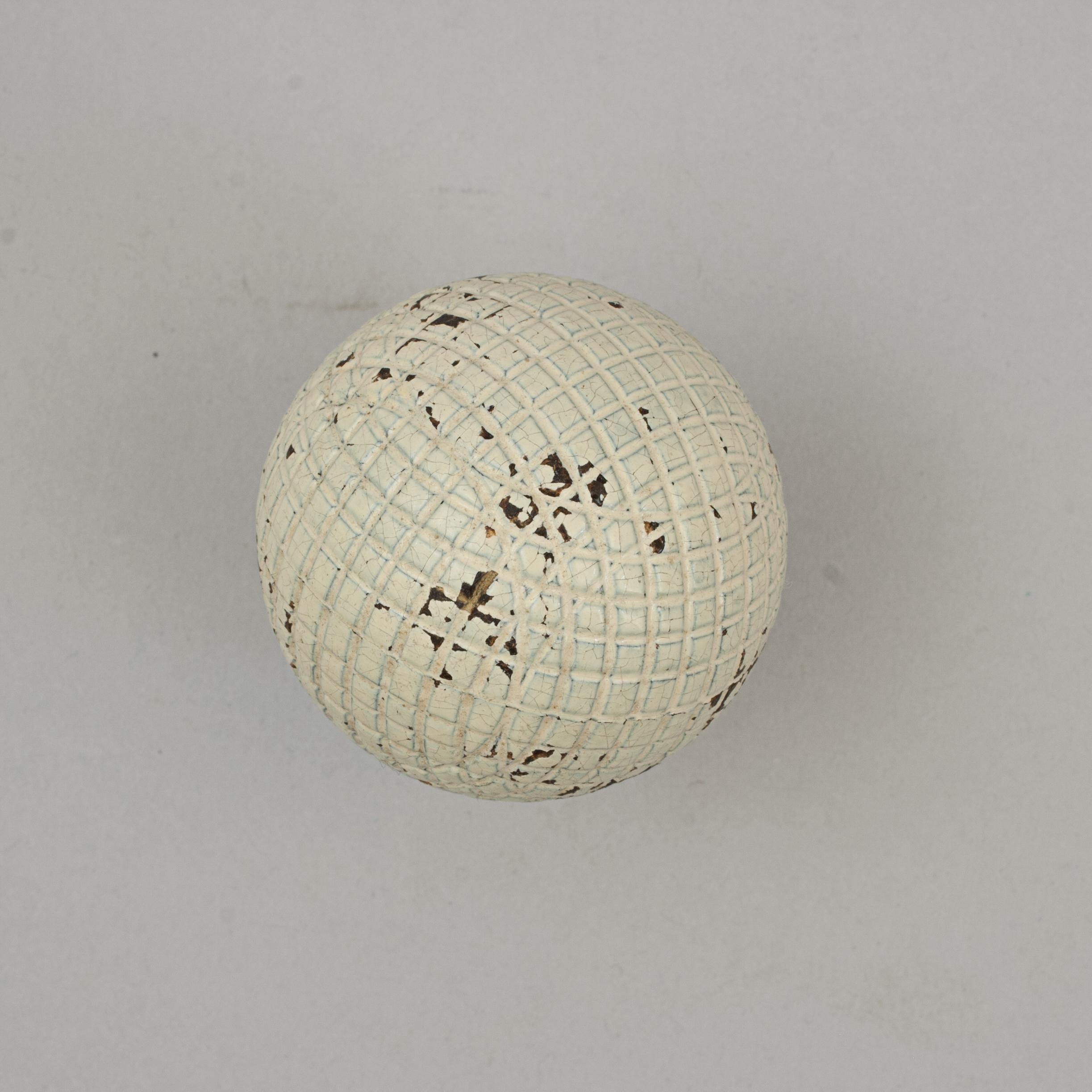 Other Silver Town Gutta Percha, Mesh Pattern Golf Ball For Sale