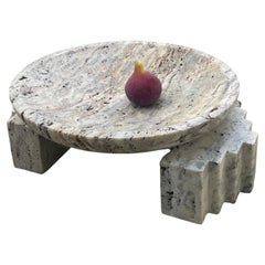 Silver Travertine bowl