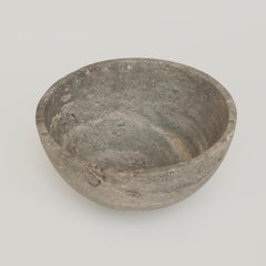 Silver Travertine Fruit Bowl, Centerpiece