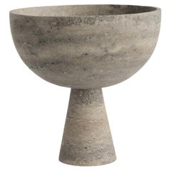 Silver Travertine Bowl XL