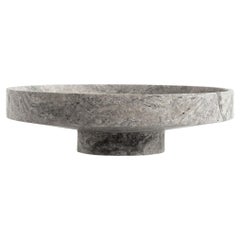 Ciotola stretta in travertino silver XL