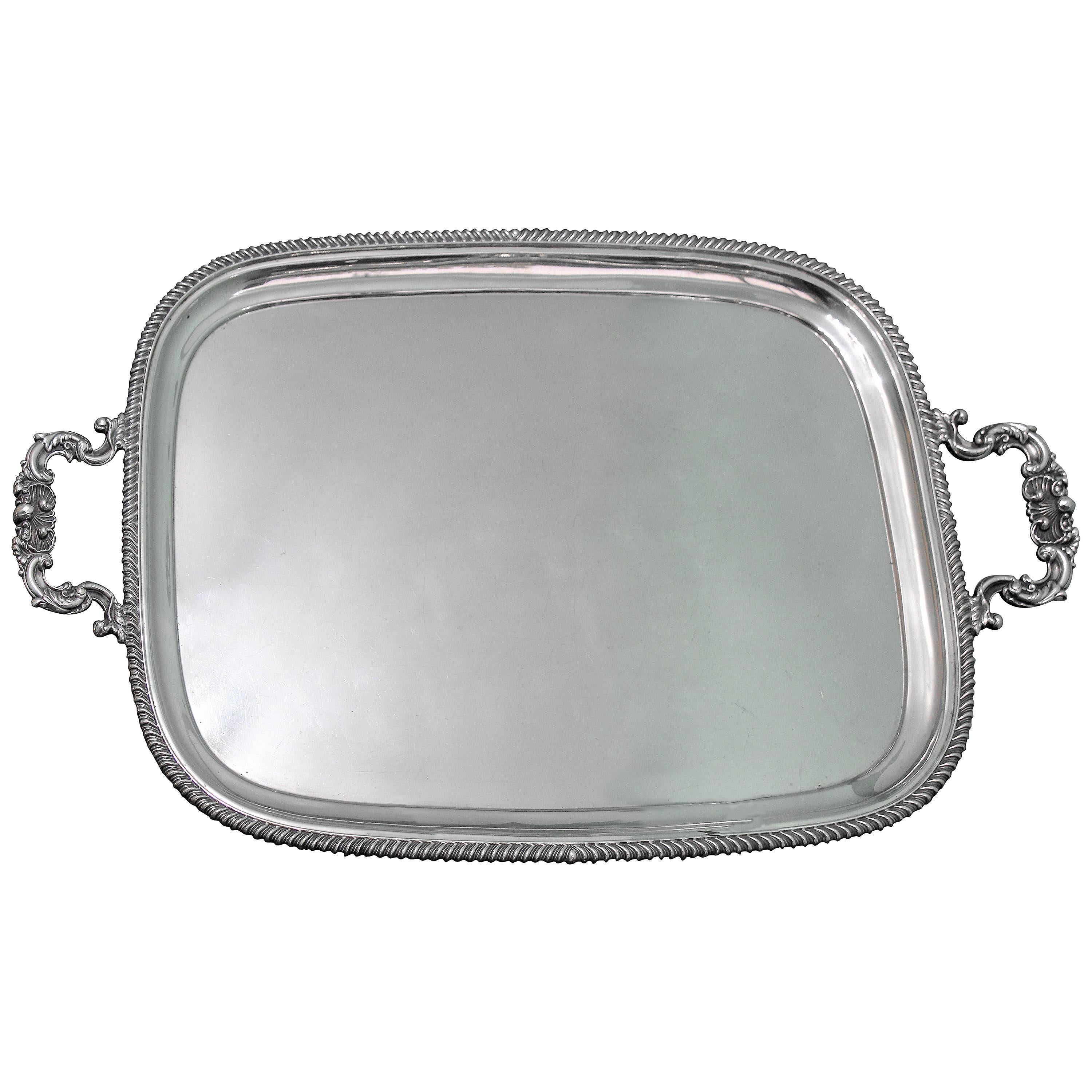 Silver Tray, 1915 Chester, England For Sale