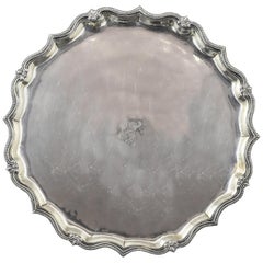 Silver Tray. Blas De Amate, Seville, Spain, Mid-18th Century, with Hallmarks