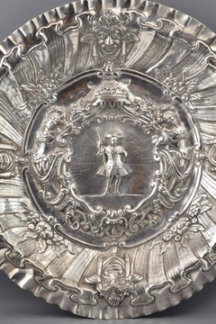Silver Tray. J.J. Dávila, Salamanca, Spain, circa Mid-18th Century