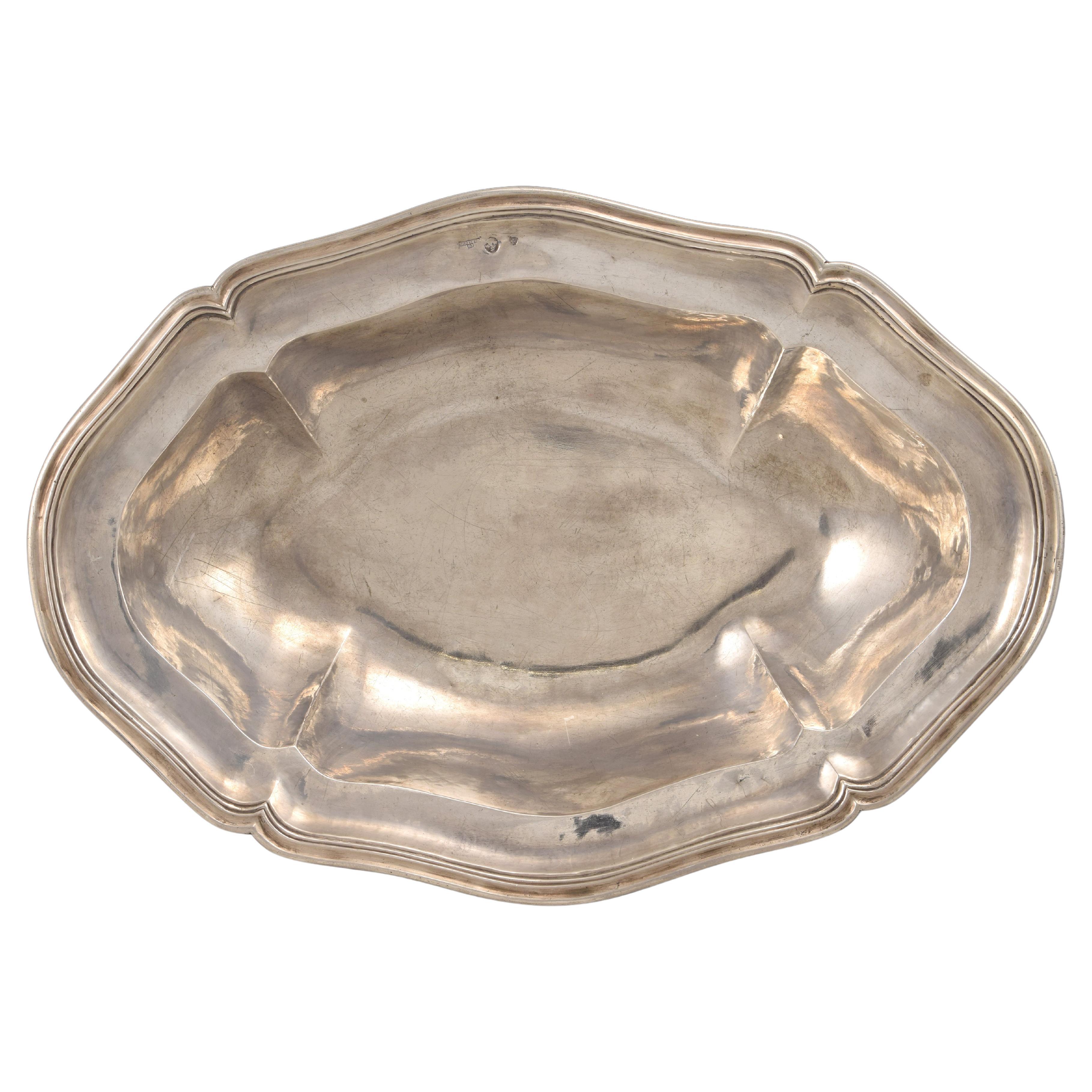 Silver tray. Mateo Martínez Moreno, Cordoba, Spain, 1789.  For Sale