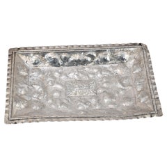 Silver tray. Possibly Spain, 20th century (after Vintage models).