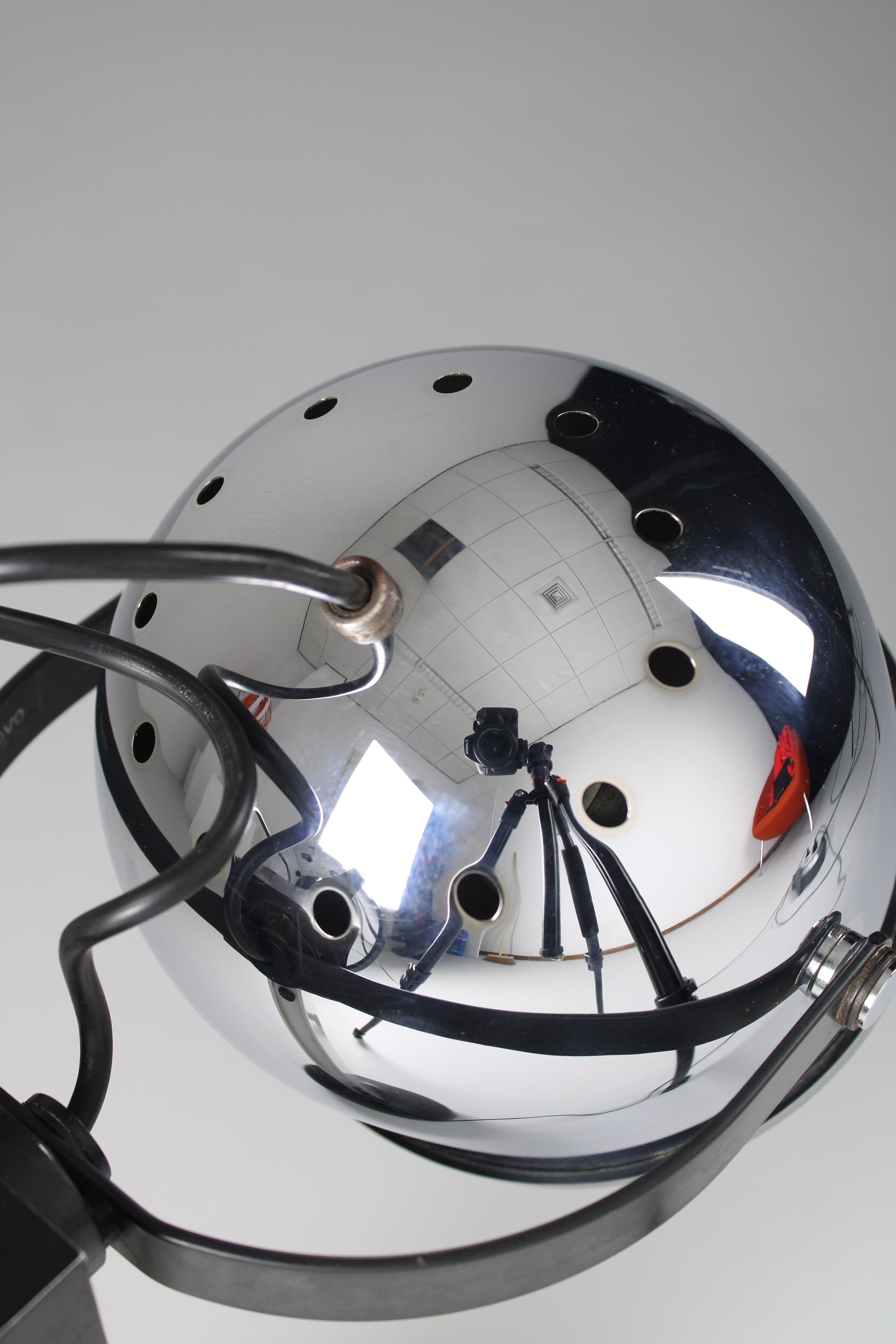Silver Trepiù table lamp by Gae Aulenti & Livio Castiglioni for Stilnovo, 1971 For Sale 2