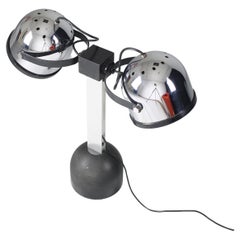 Silver Trepiù table lamp by Gae Aulenti & Livio Castiglioni for Stilnovo, 1971