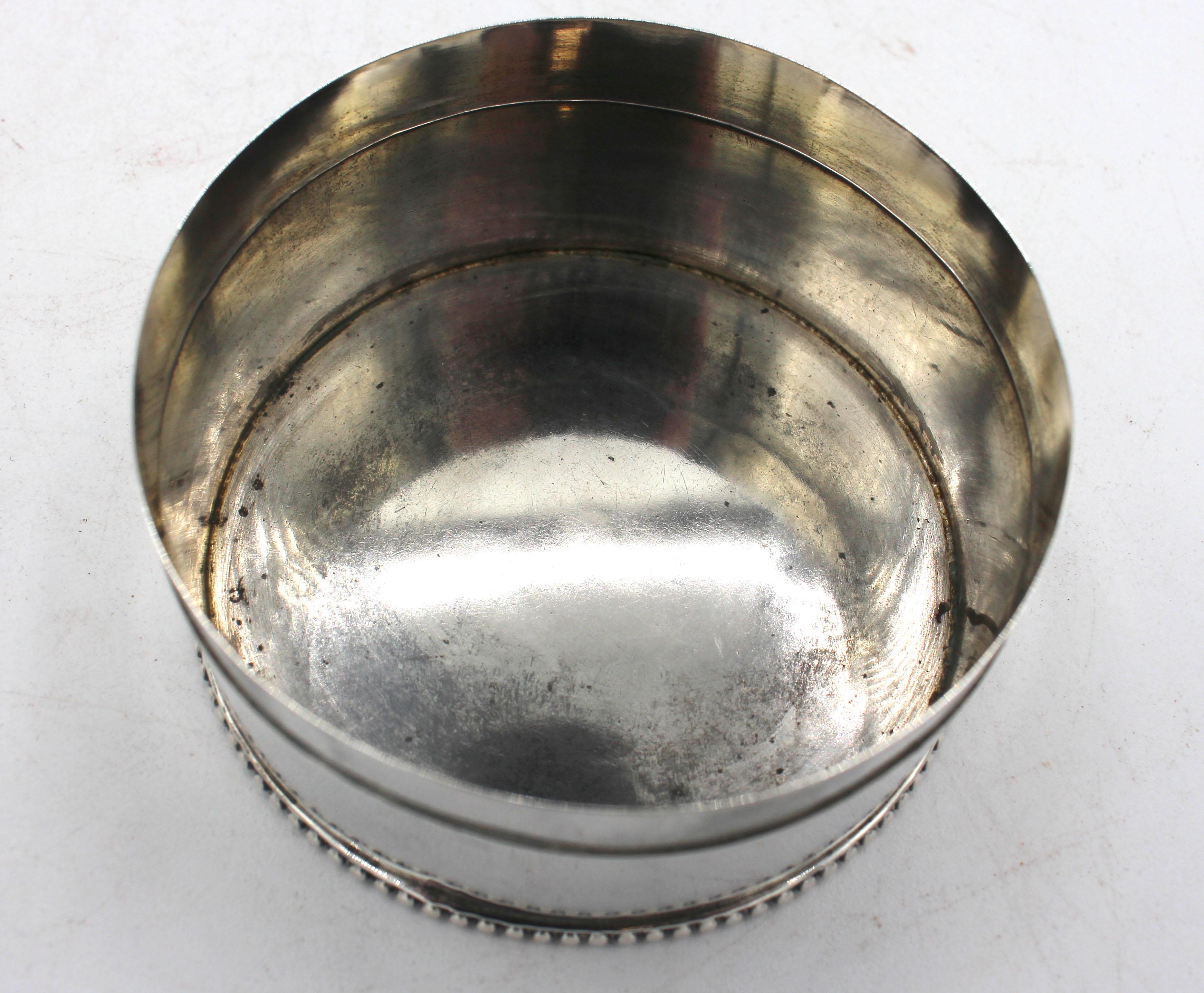 Silver Trinket Box, Thai, circa 1925 1