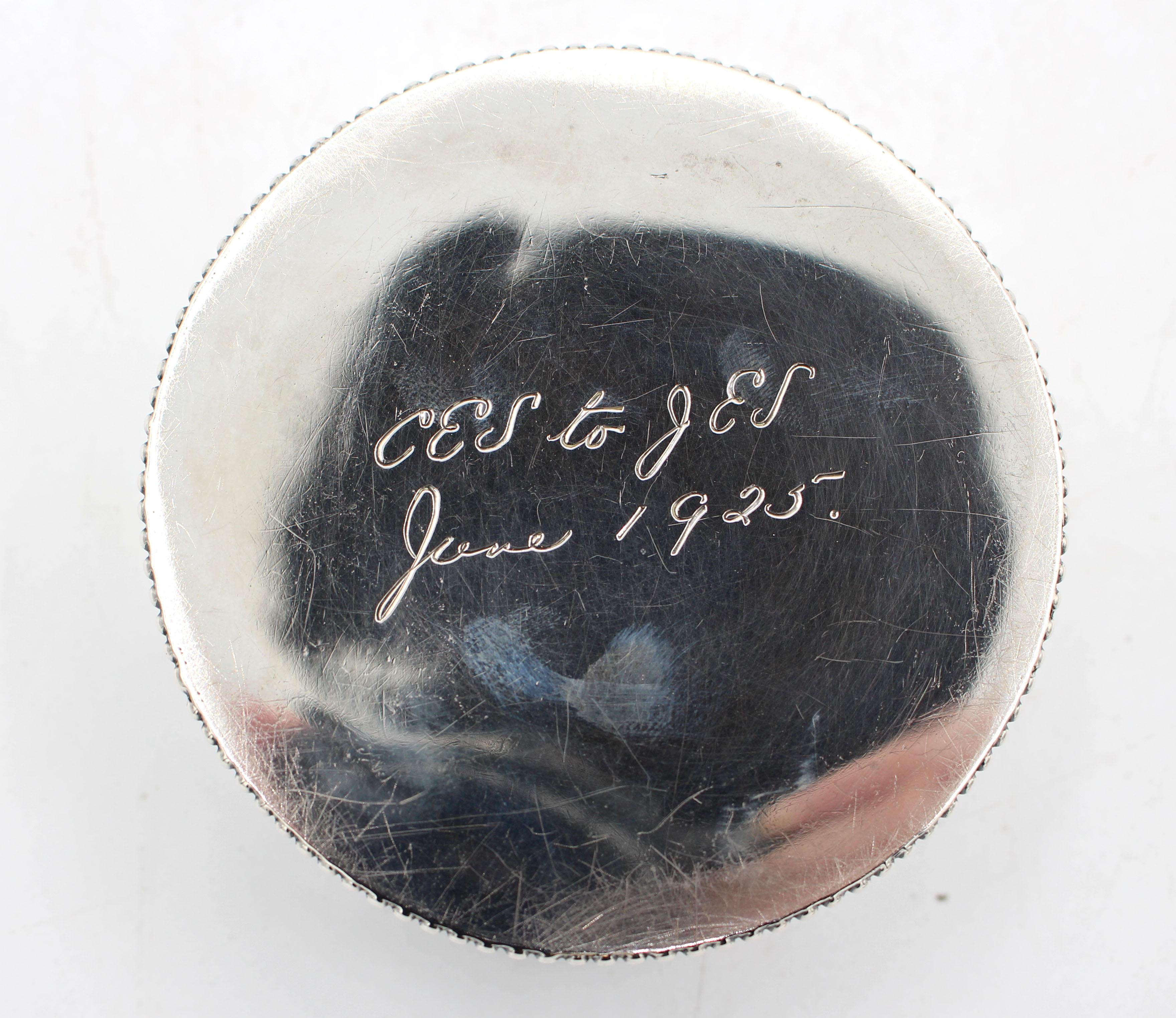 Silver Trinket Box, Thai, circa 1925 2