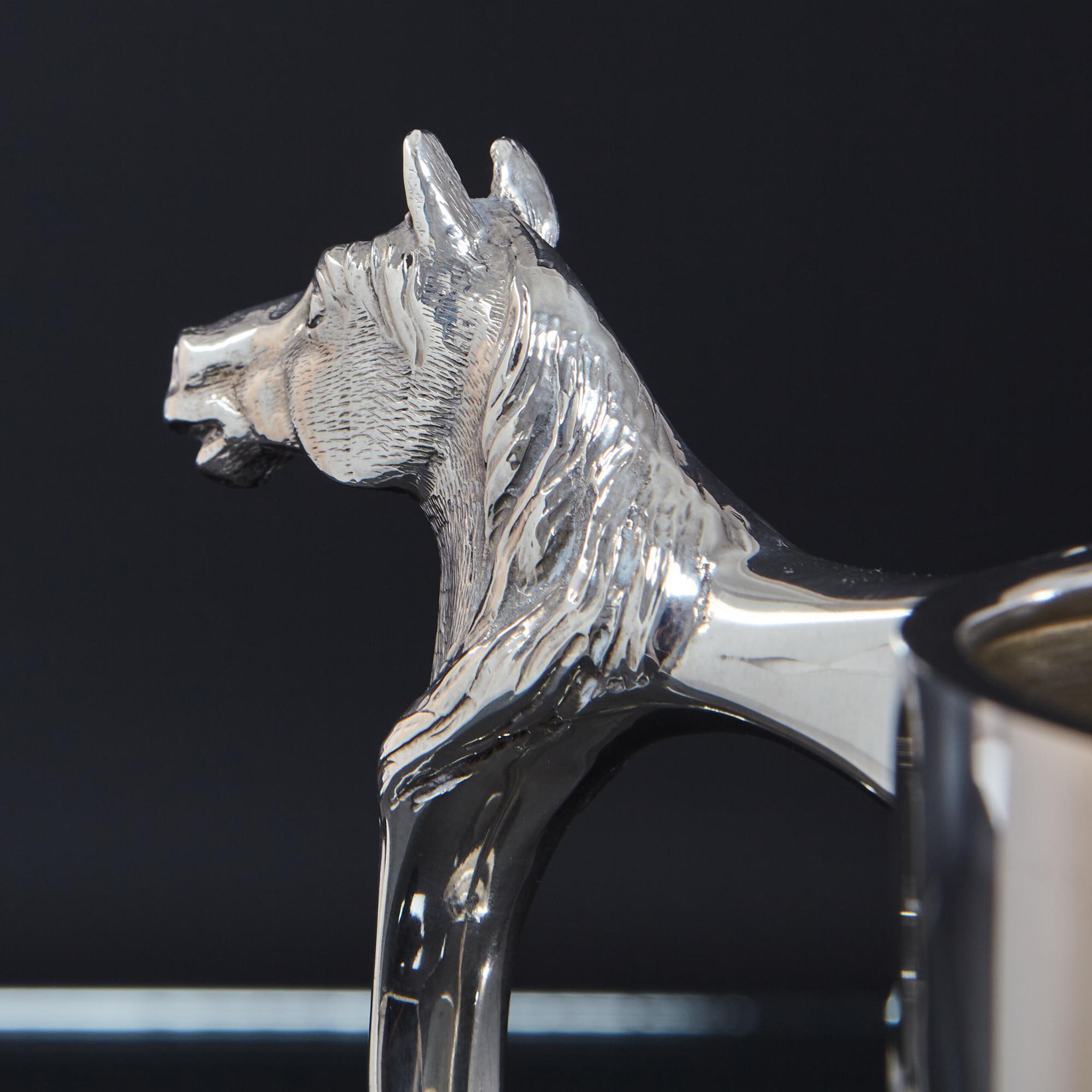 Silver Trophy Cup with Horse Head Handles 2
