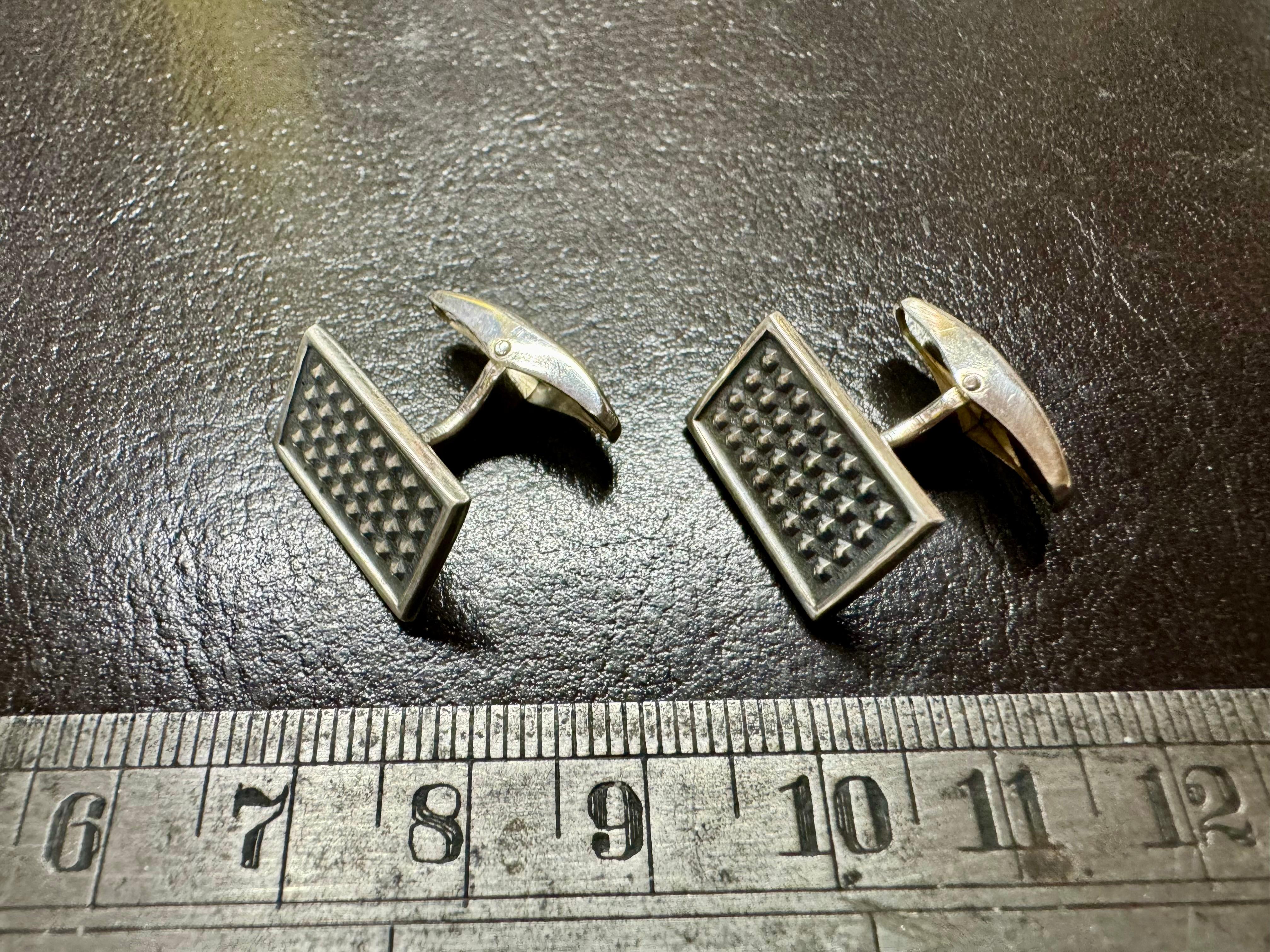 Women's or Men's Silver Turun Hopea 1966 Cufflinks Made in Finland For Sale