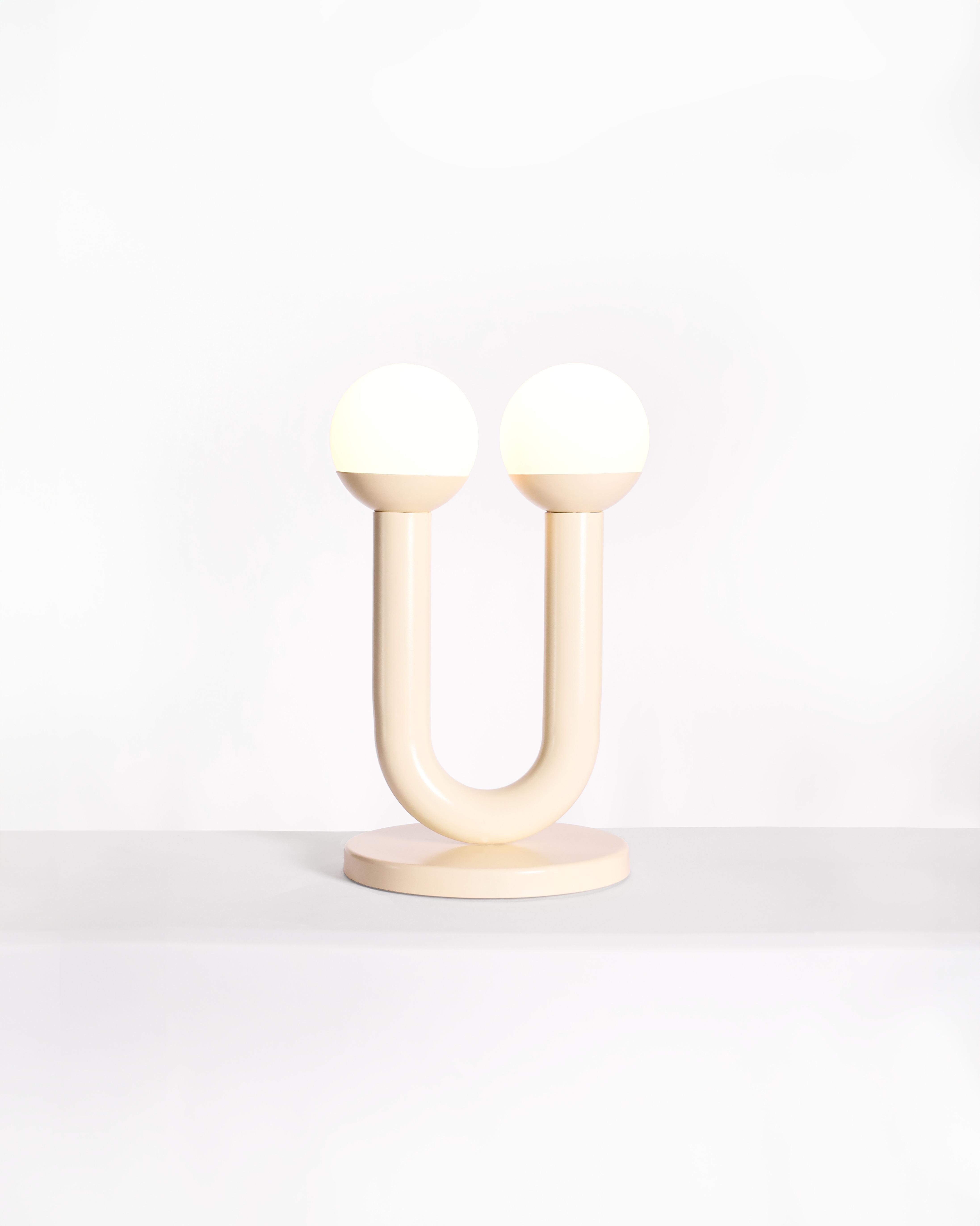 Silver Umu Sculptural Table Lamp by Drusch Design For Sale 4