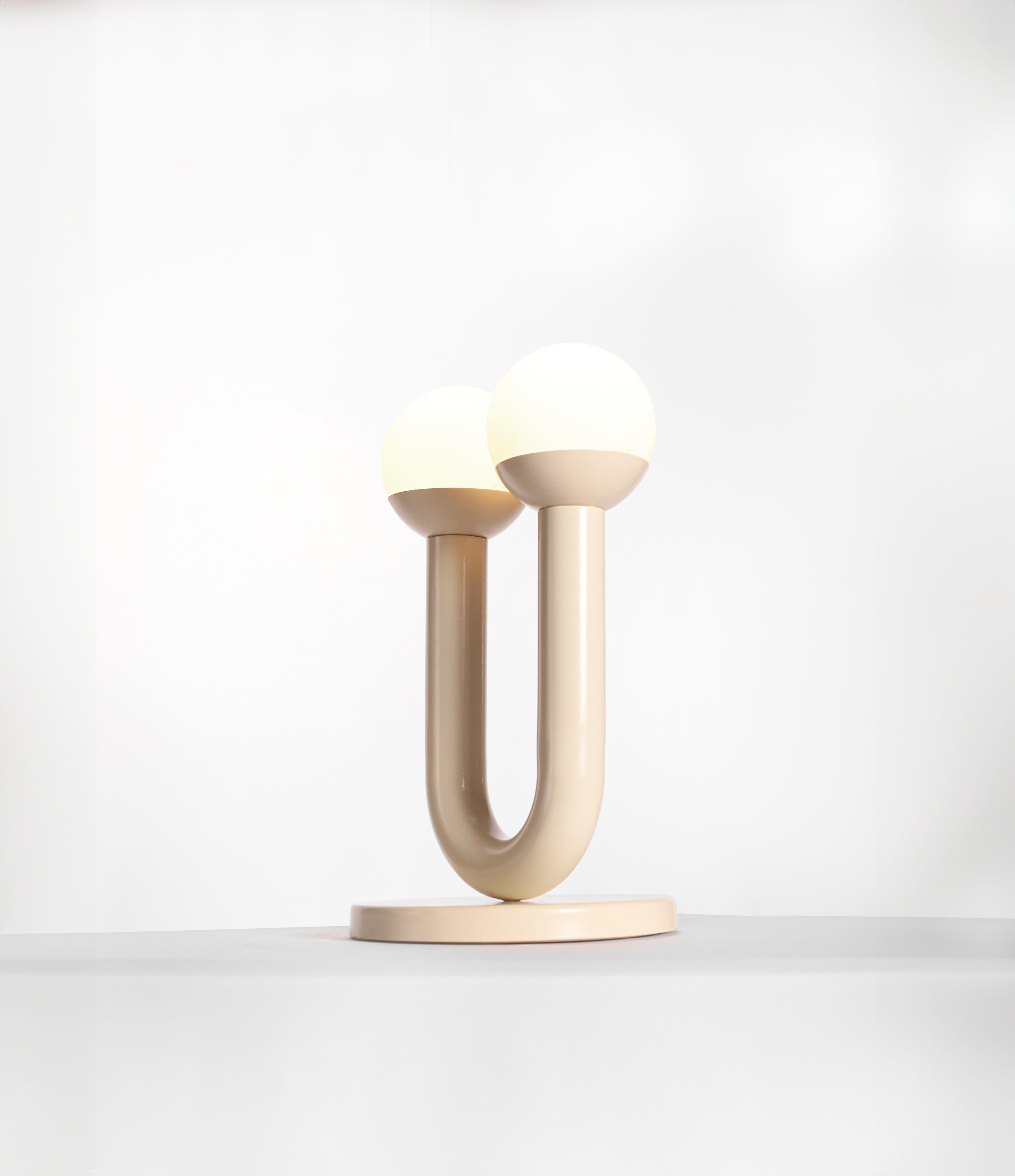 Silver Umu Sculptural Table Lamp by Drusch Design For Sale 6