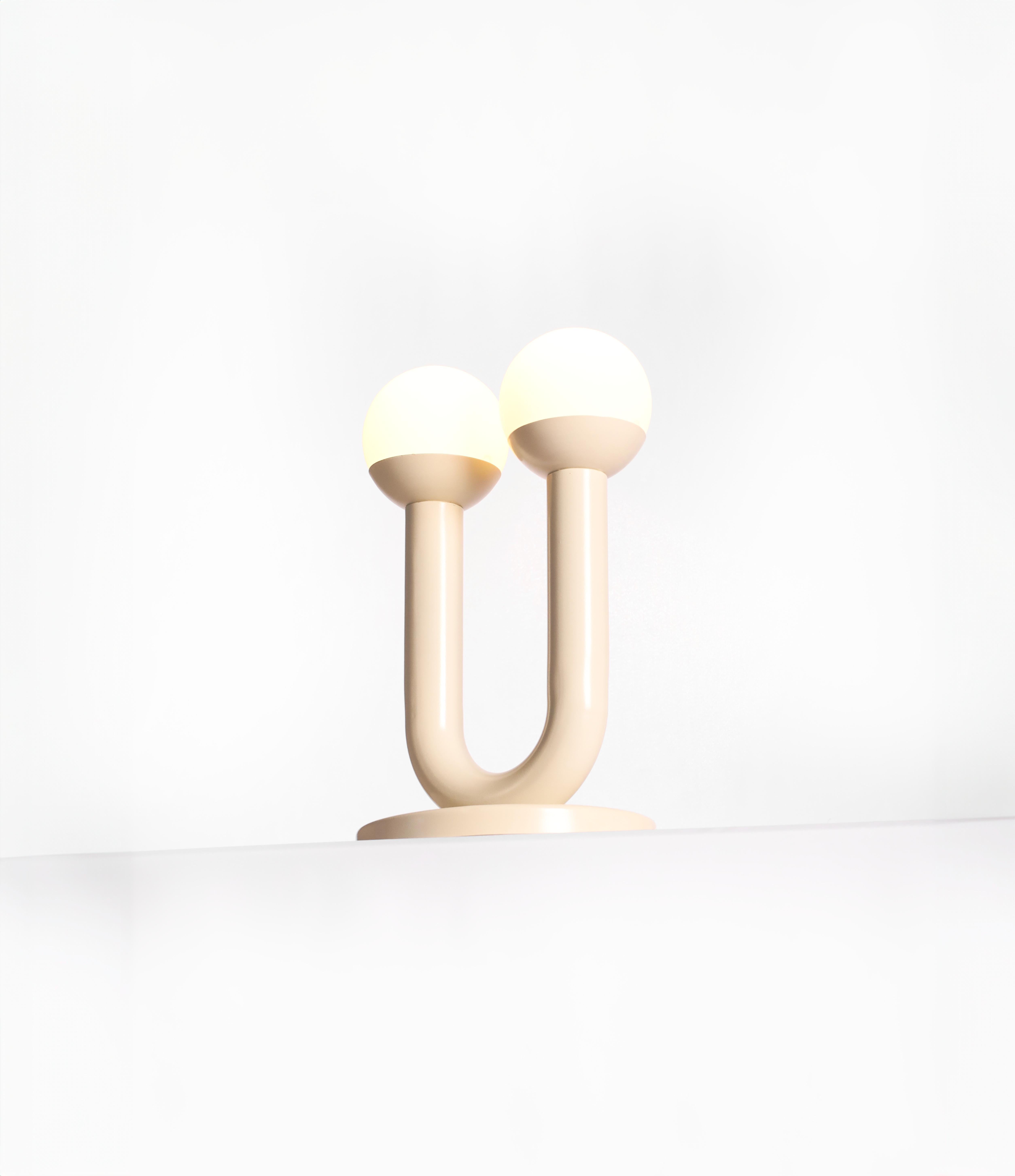 Silver Umu Sculptural Table Lamp by Drusch Design For Sale 7