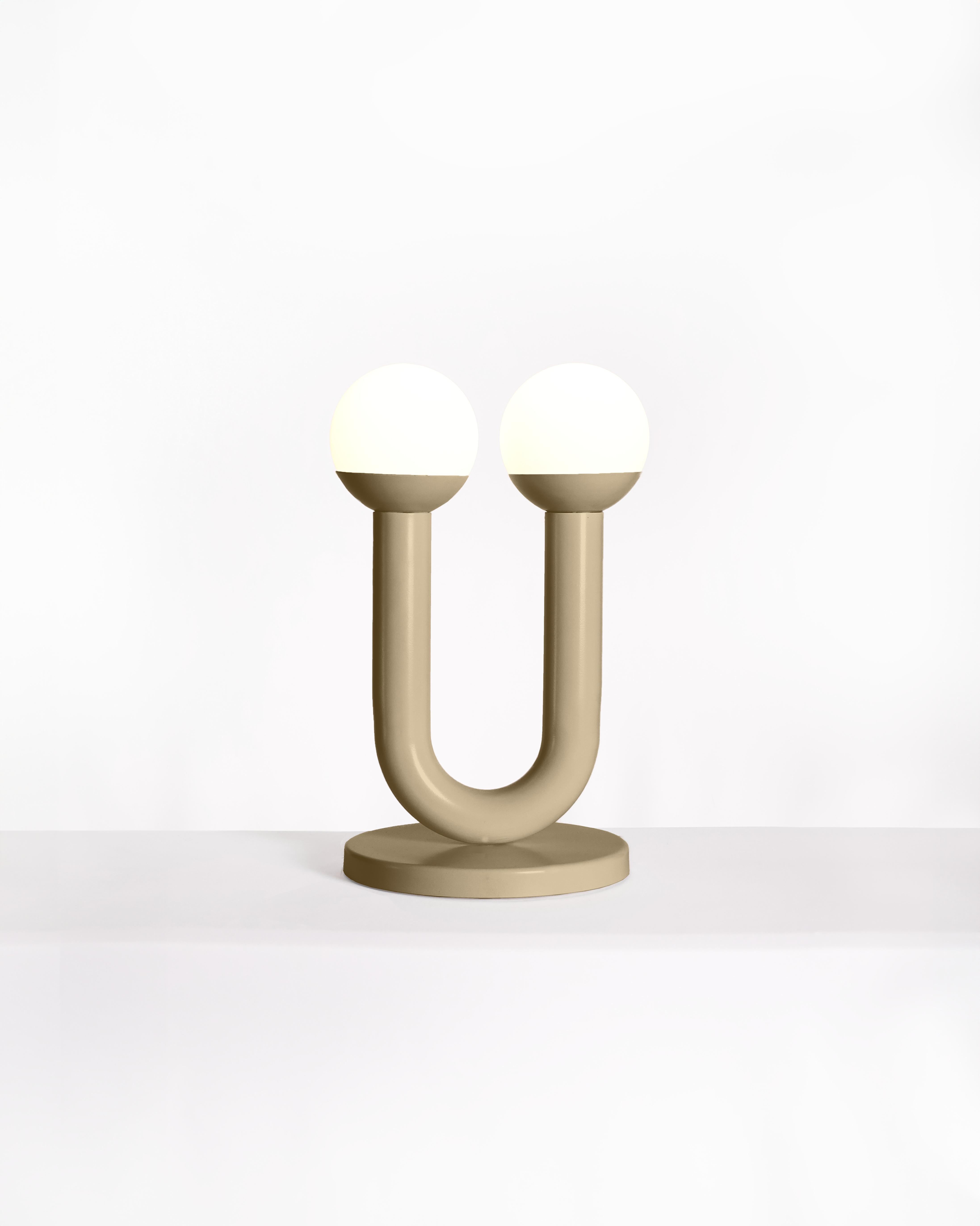Post-Modern Silver Umu Sculptural Table Lamp by Drusch Design For Sale