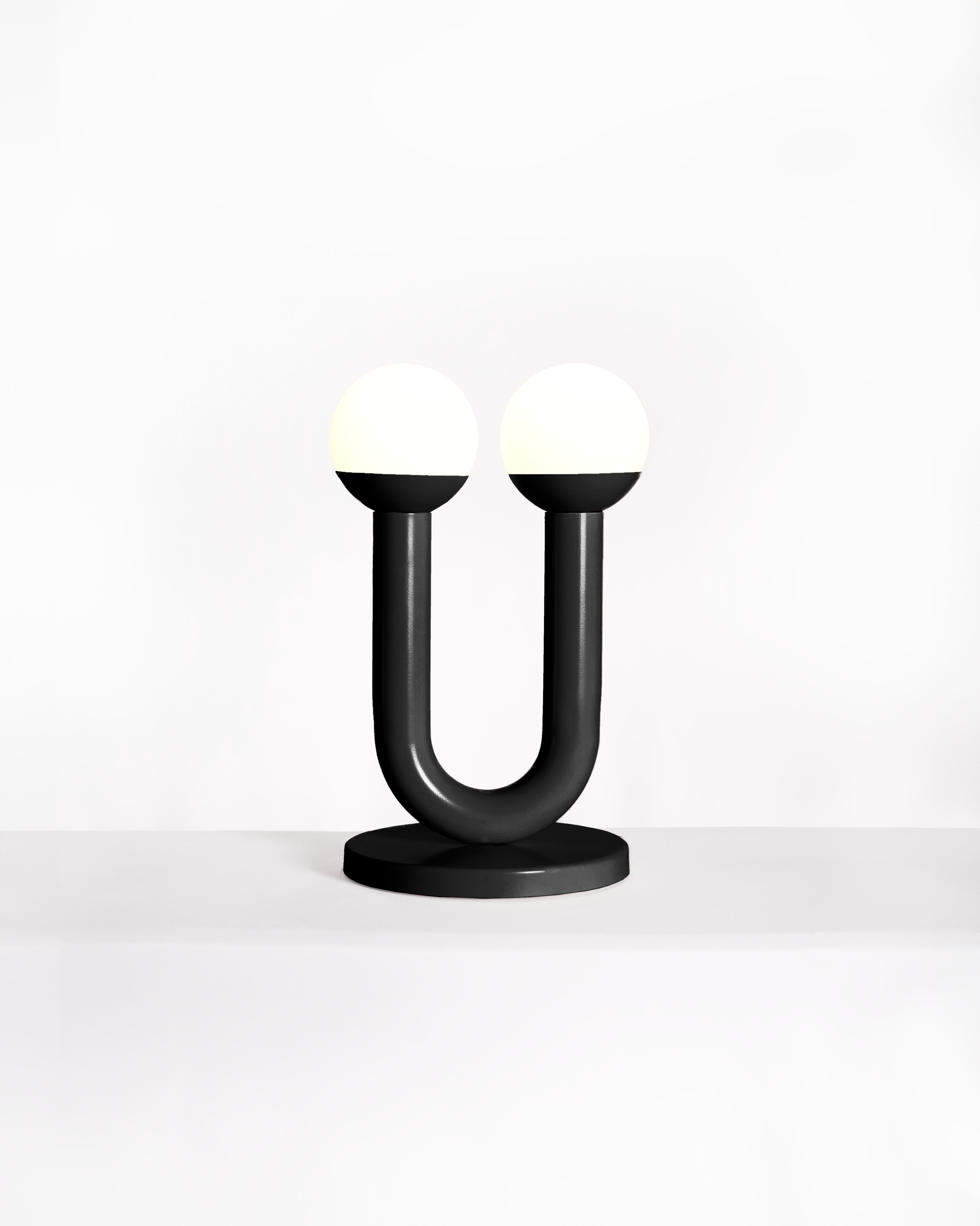 Silver Umu Sculptural Table Lamp by Drusch Design For Sale 2