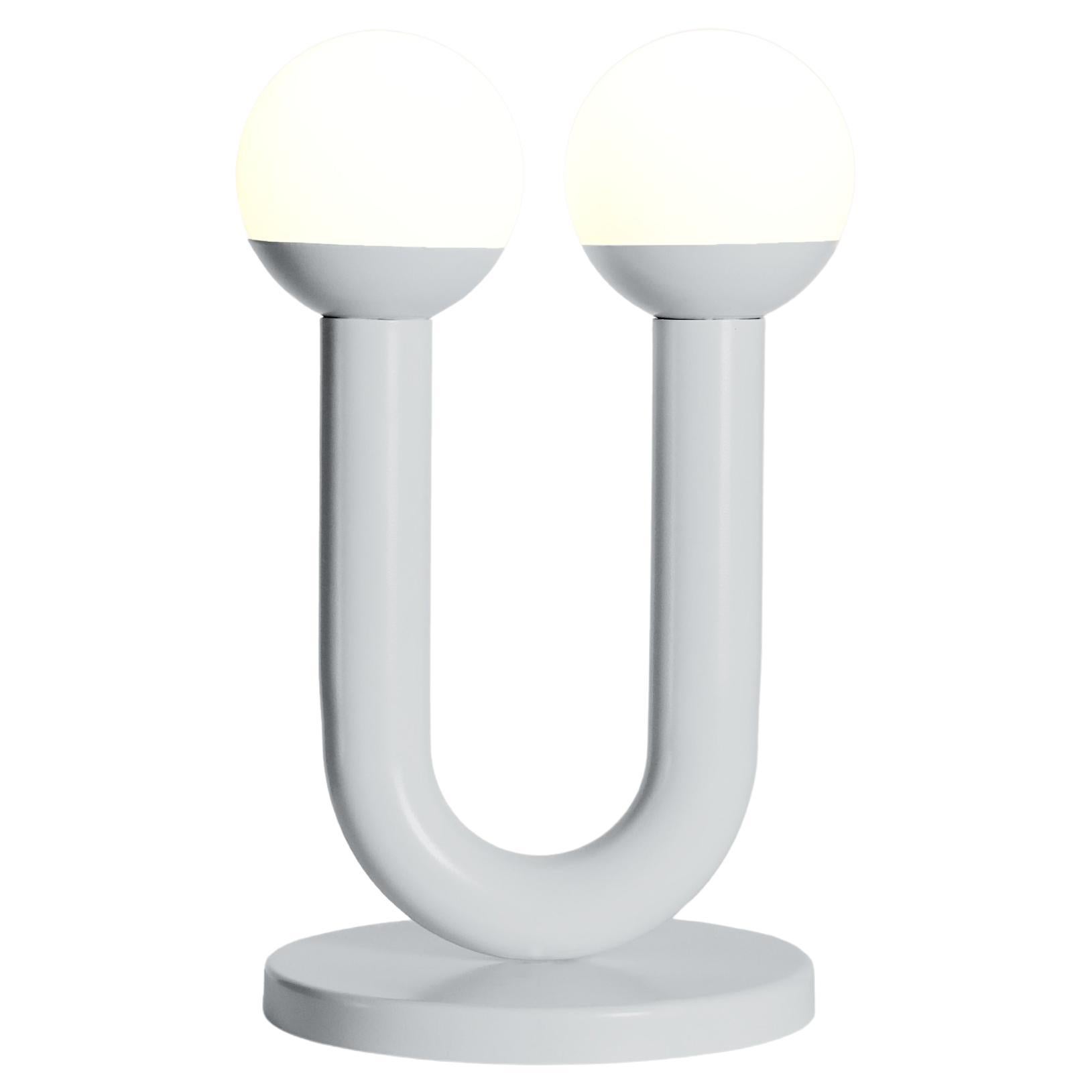 Silver Umu Sculptural Table Lamp by Drusch Design For Sale