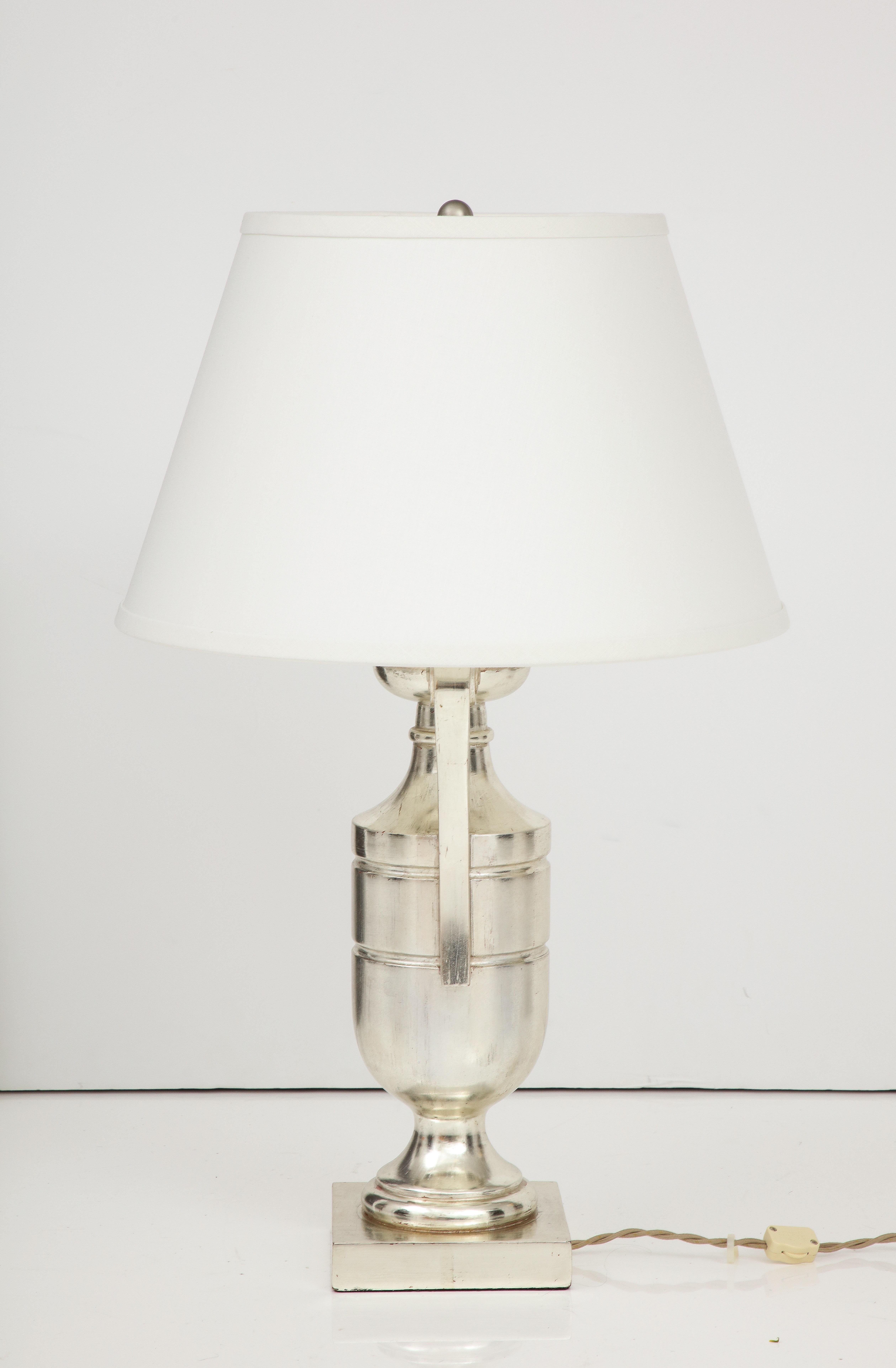 Contemporary Silver Urn Lamp For Sale