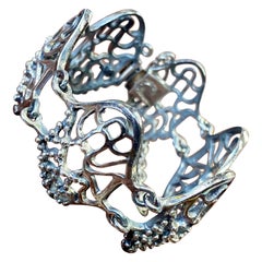 Bracelet en argent Valo Koru Finland 1972 Ancien entrepôt de l'orfèvre. Non utilisé