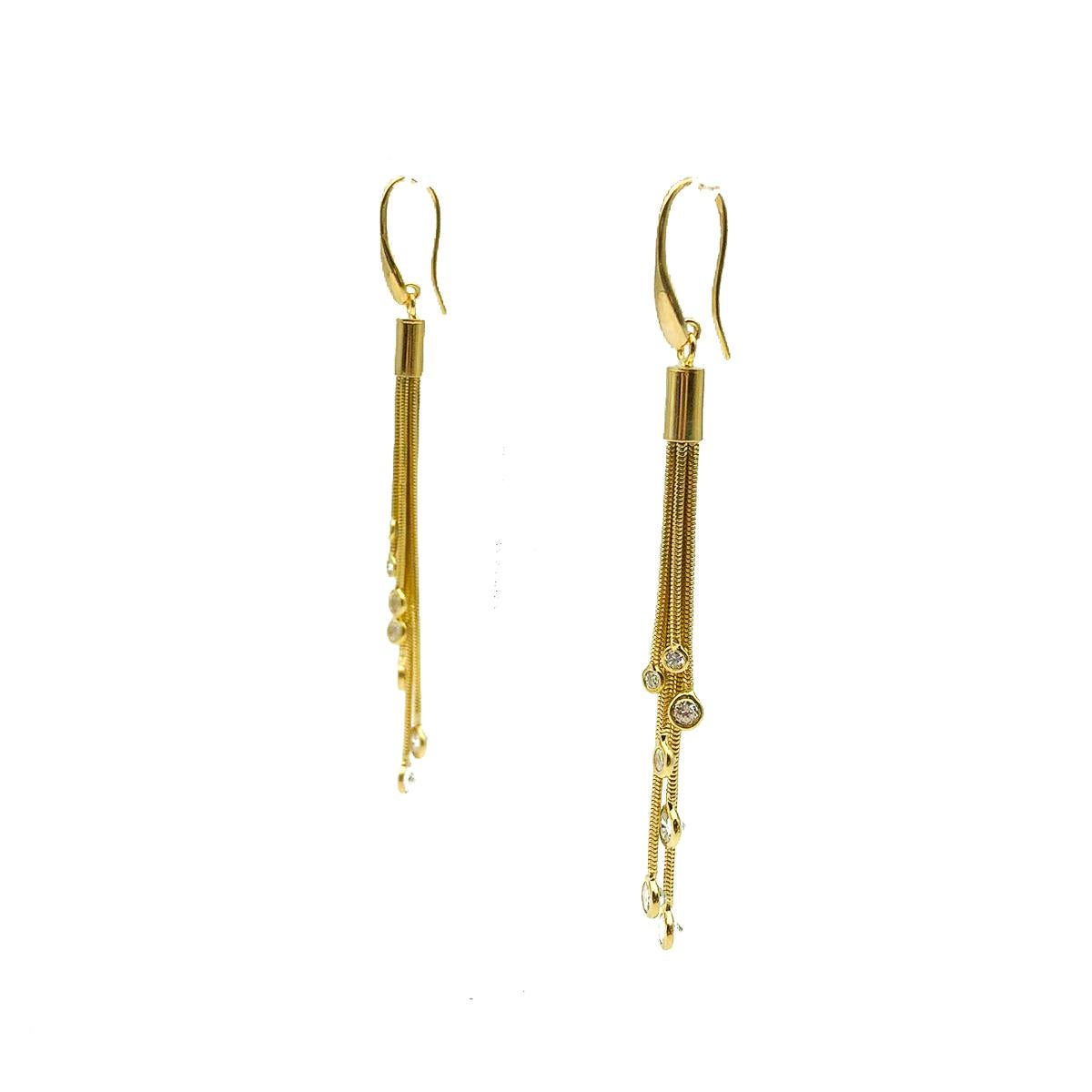Boucles d'oreilles pendantes à pompon en argent vermeil et cristal Bon état - En vente à Wilmslow, GB